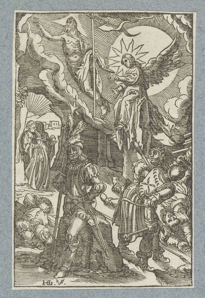 Opstanding van Christus (1629) by Christoffel van Sichem II, Hendrick Goltzius and Pieter Jacobsz Paets