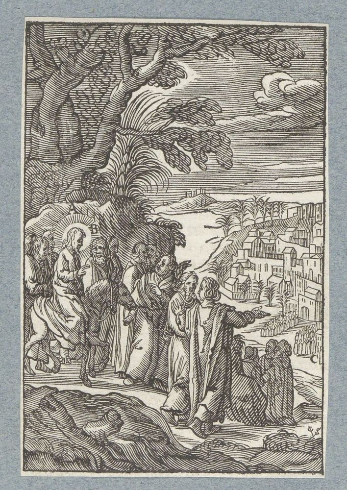 Intocht in Jeruzalem (1629) by Christoffel van Sichem II, Hieronymus Wierix, Bernardino Passeri and Pieter Jacobsz Paets
