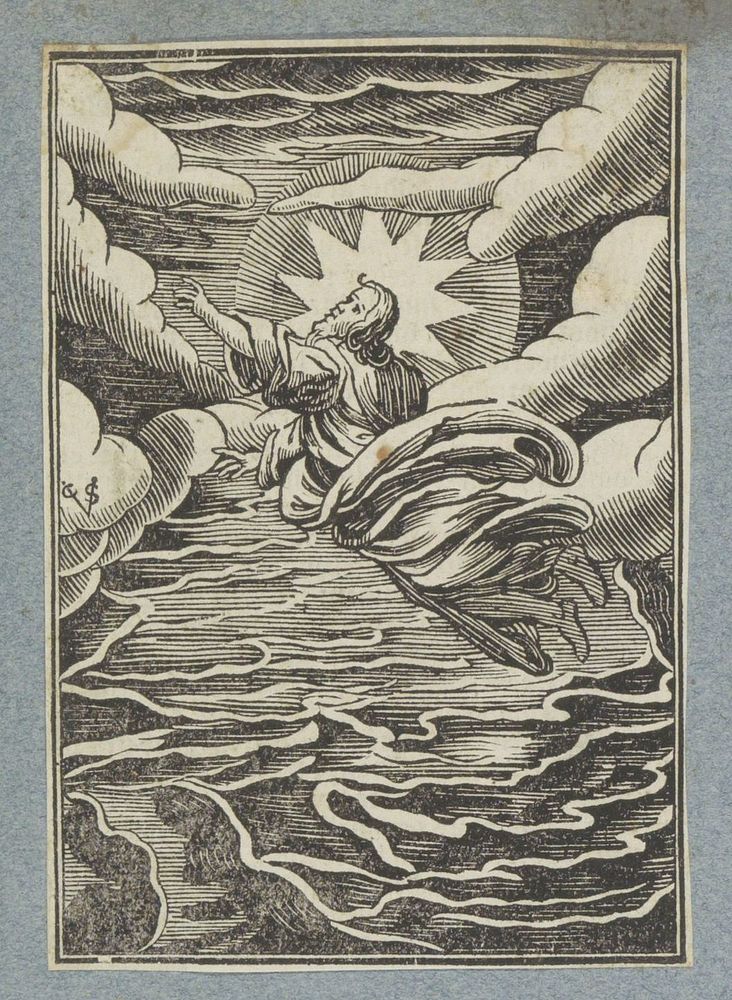 Eerste scheppingsdag: scheiding tussen licht en duisternis (1645 - 1646) by Christoffel van Sichem II, Christoffel van…