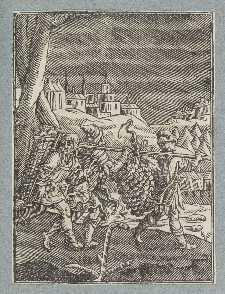 Terugkeer van de verkenners uit Kanaän (1645 - 1646) by Christoffel van Sichem II, Christoffel van Sichem III and Pieter…