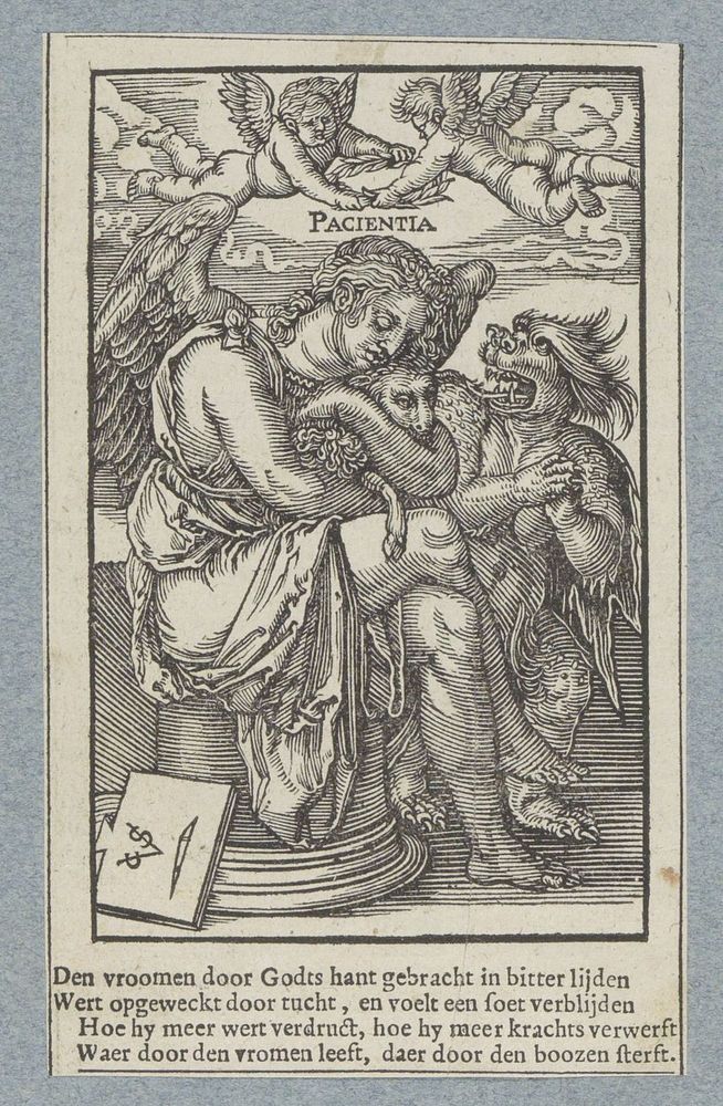 Geduld (Patientia) (1591 - 1645) by Christoffel van Sichem II, Christoffel van Sichem III, Hans Sebald Beham and Pieter…