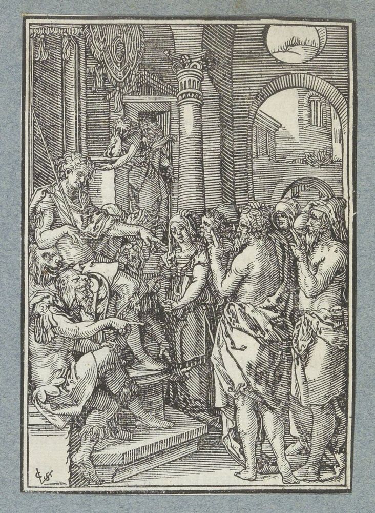 Ouderlingen voor de rechter (1645 - 1646) by Christoffel van Sichem II, Christoffel van Sichem III, Heinrich Aldegrever and…