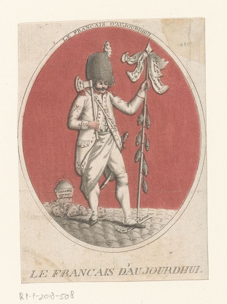 De hedendaagse Fransman, 1791 (1791) by Villeneuve