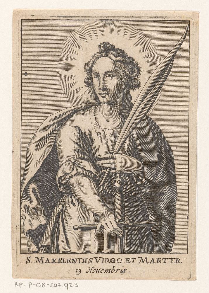 Heilige Maxelendis (in or after 1626) by anonymous, Pieter de Jode I and Jan van Mechelen