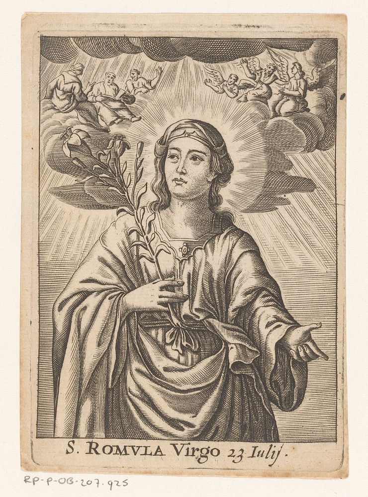 Heilige Romula (in or after 1626) by anonymous, Pieter de Jode I and Jan van Mechelen