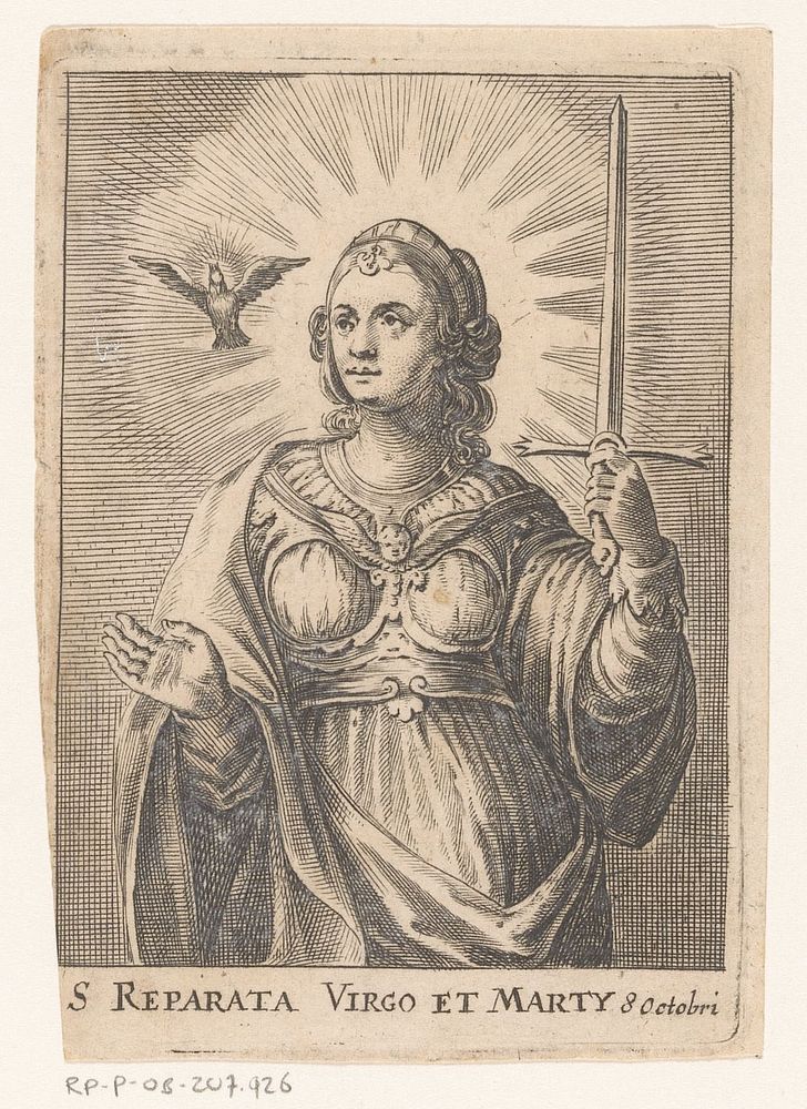Heilige Reparata (in or after 1626) by anonymous, Pieter de Jode I and Jan van Mechelen