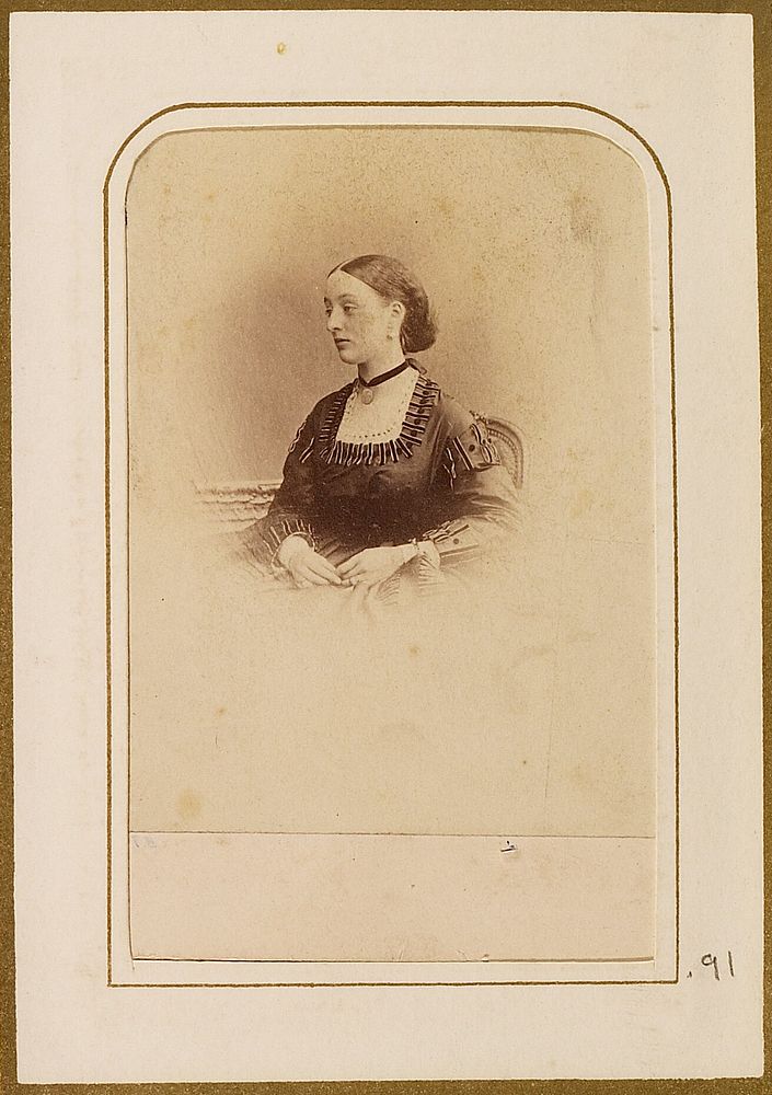 Portrait of young woman by Weston Lambert and Son