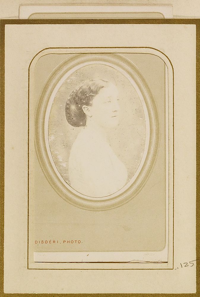 Portrait of a woman by André Adolphe Eugène Disdéri