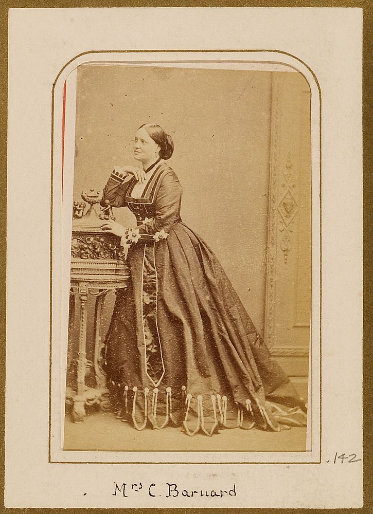 Mrs. C. Barnard by Olivier François Xavier Sarony