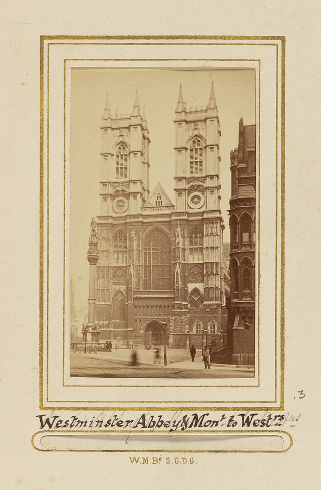 Westminster Abbey & Mont. to Westrs. by Valentine Blanchard