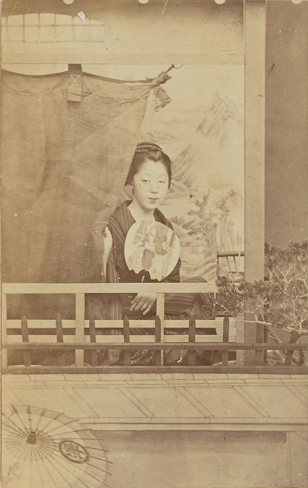 Kneeling Japanese Woman