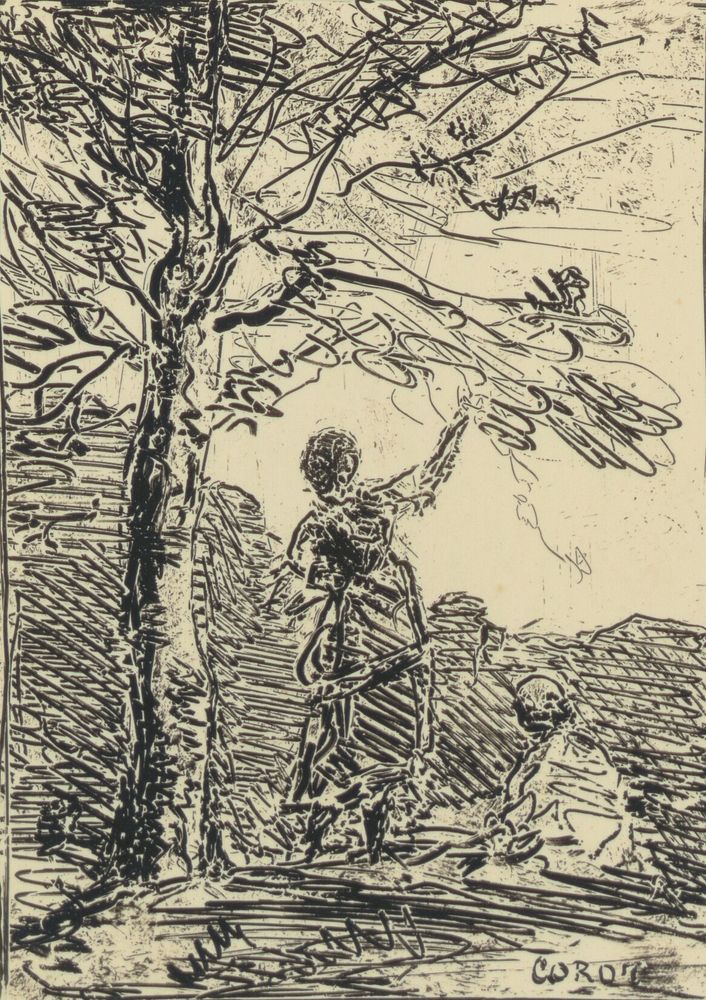 La Jeune Fille et La Mort by Jean Baptiste Camille Corot