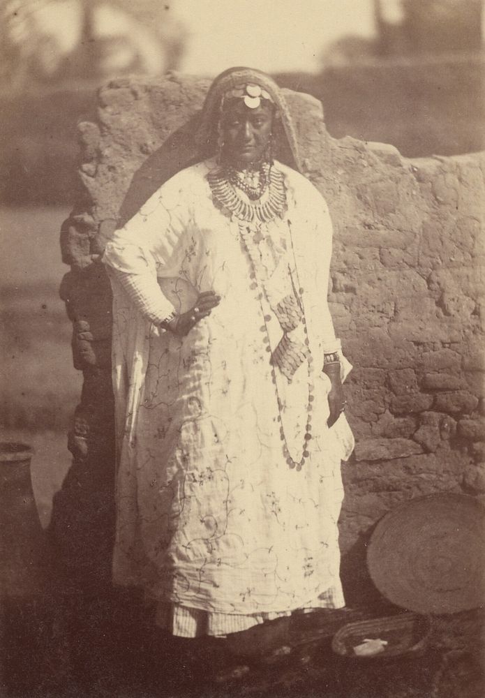 Portrait of a Native Woman Standing by Théodule Devéria