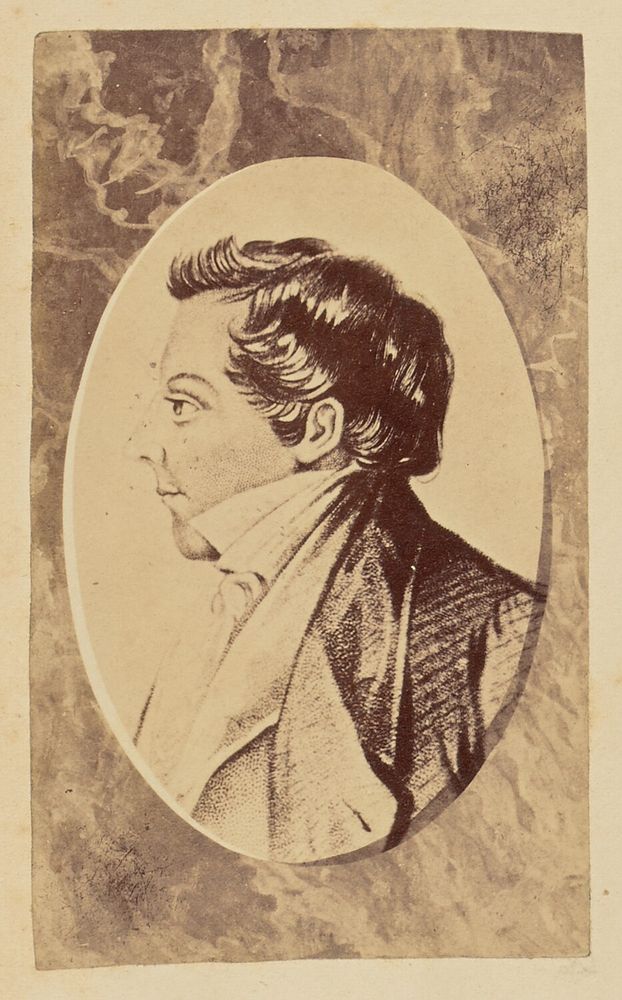 Illustrated portrait of Joseph Smith in profile