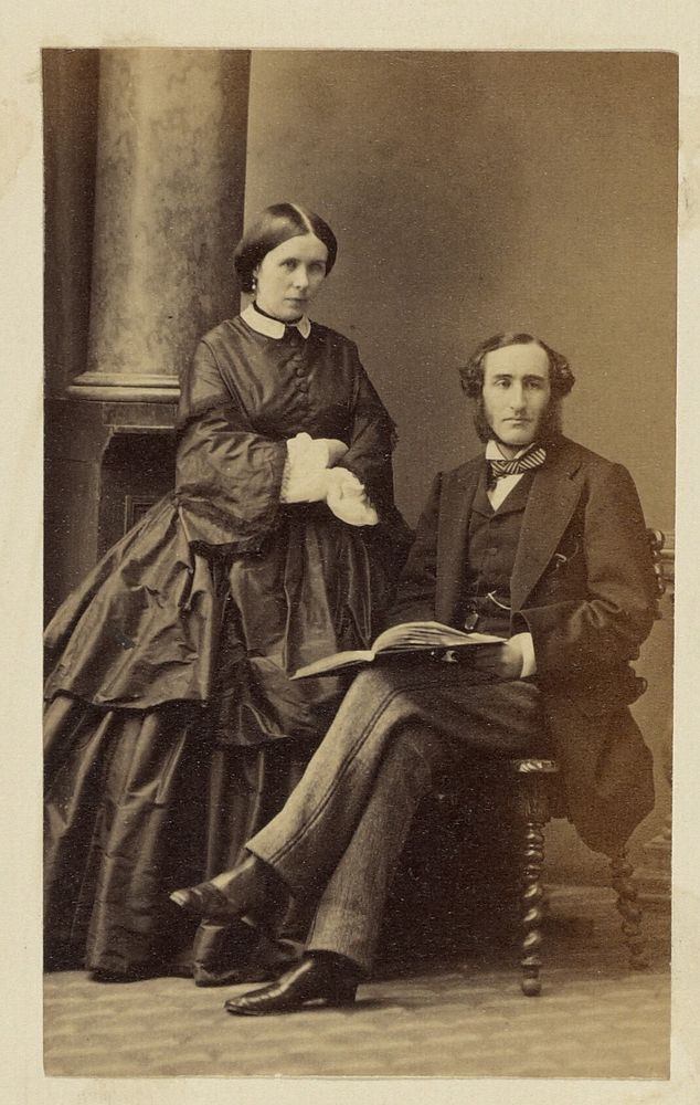 Evan and Lady Frances Baillie by André Adolphe Eugène Disdéri