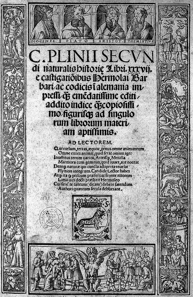 C. Plinii Secondi Naturalis historiae libri xxxvii / e castigationibus Hermolai Barbari ac codicis in Alemania impressi quam…