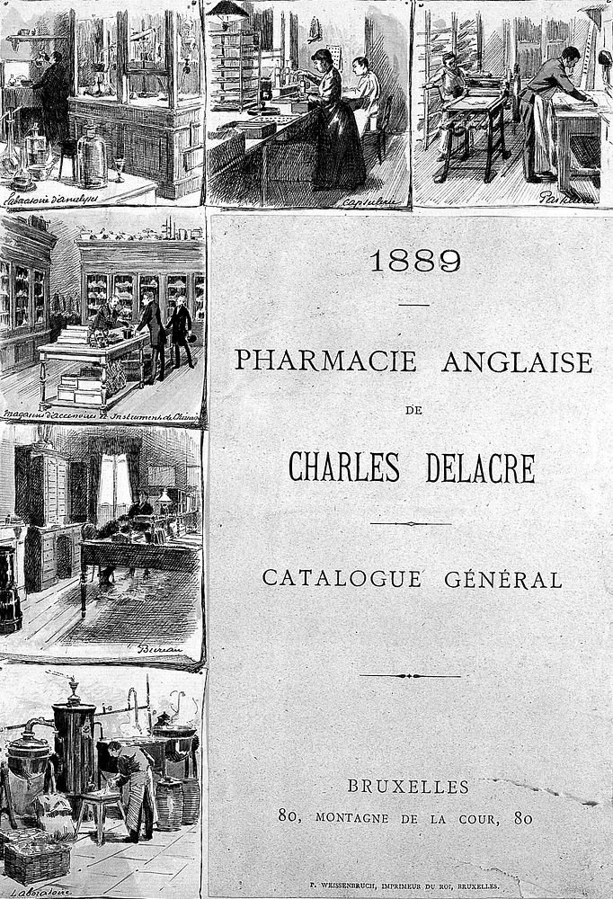 1889. Pharmacie Anglaise of Charles Delacre.
