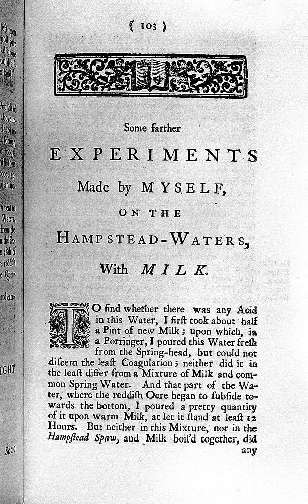 Hampstead-Wells: or, directions for the drinking of those waters ... With an appendix, relating to the original of springs…