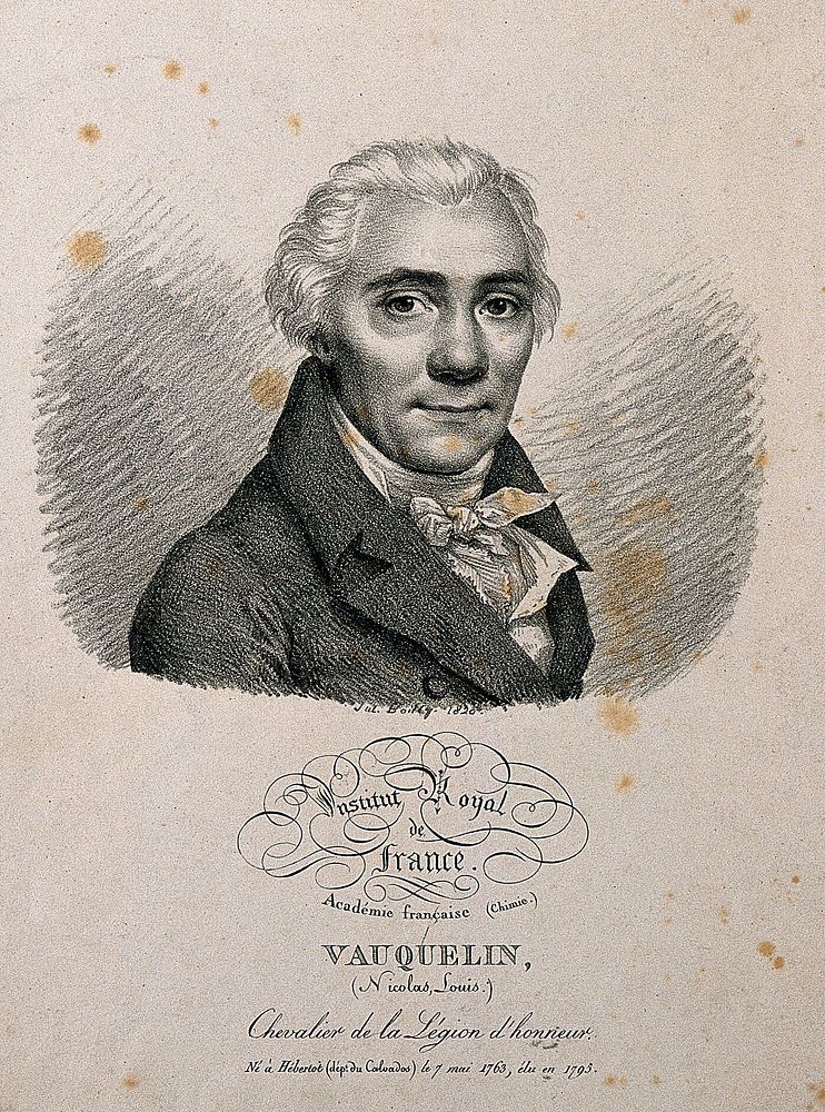 Nicolas Louis Vauquelin. Lithograph by J. Boilly, 1820.
