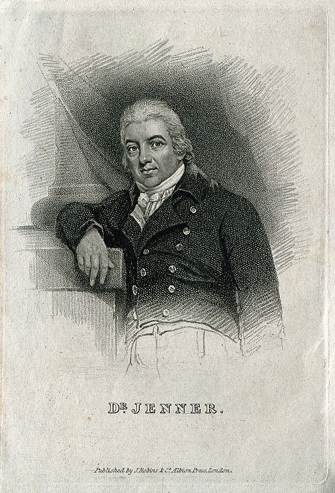Edward Jenner. Stipple engraving after J. R. Smith, 1800.
