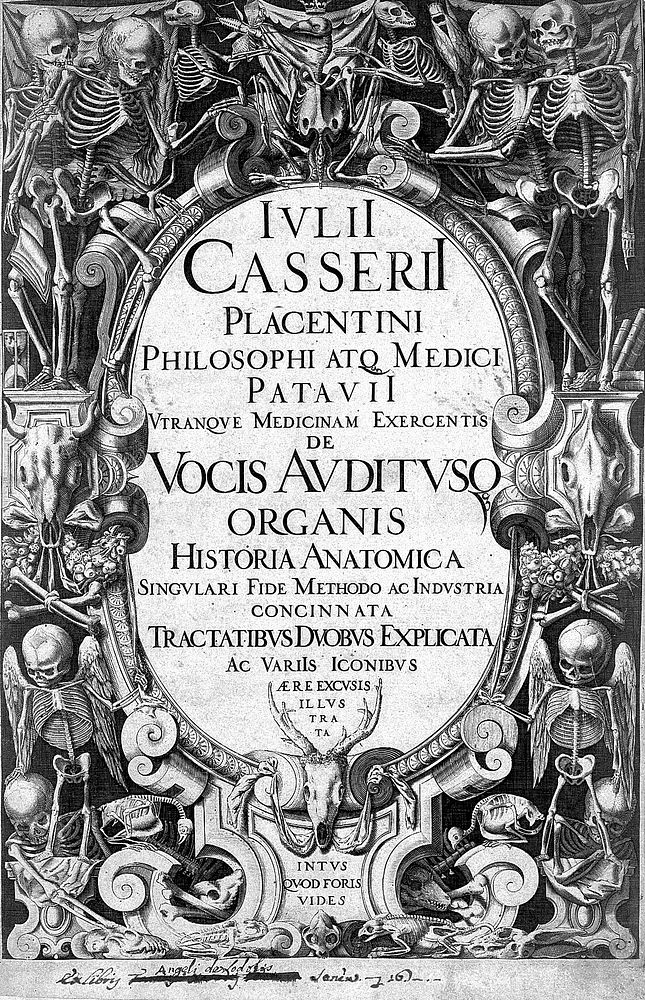 De vocis auditusque organis. titlepage.