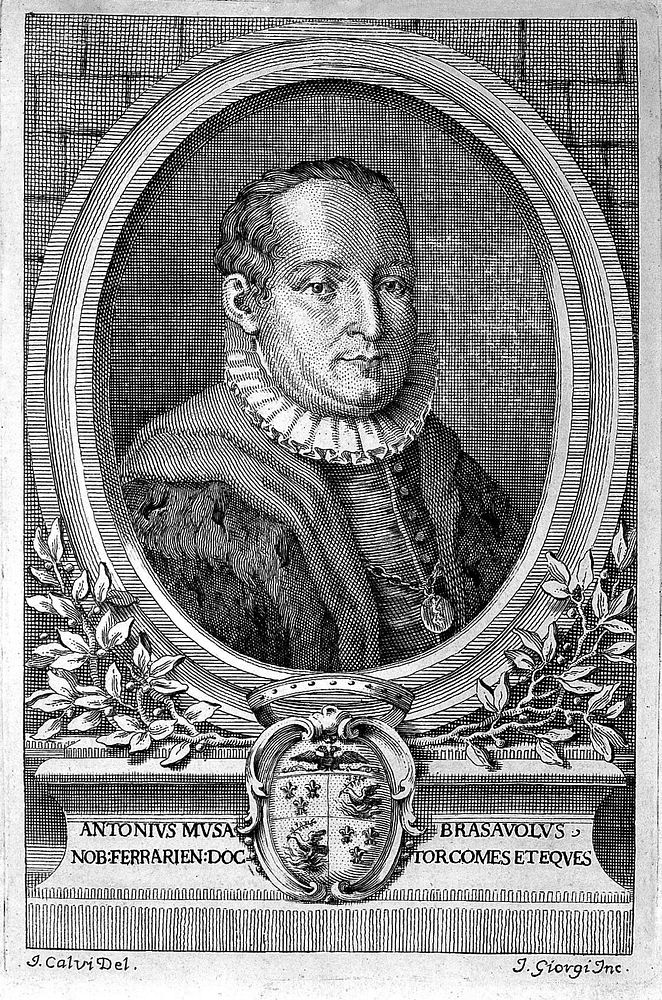 De vita Antonii Musae Brasavoli commentarius historico-medico-criticus / ex ipsius operibus erutus. Ab Aloysio Francisco…