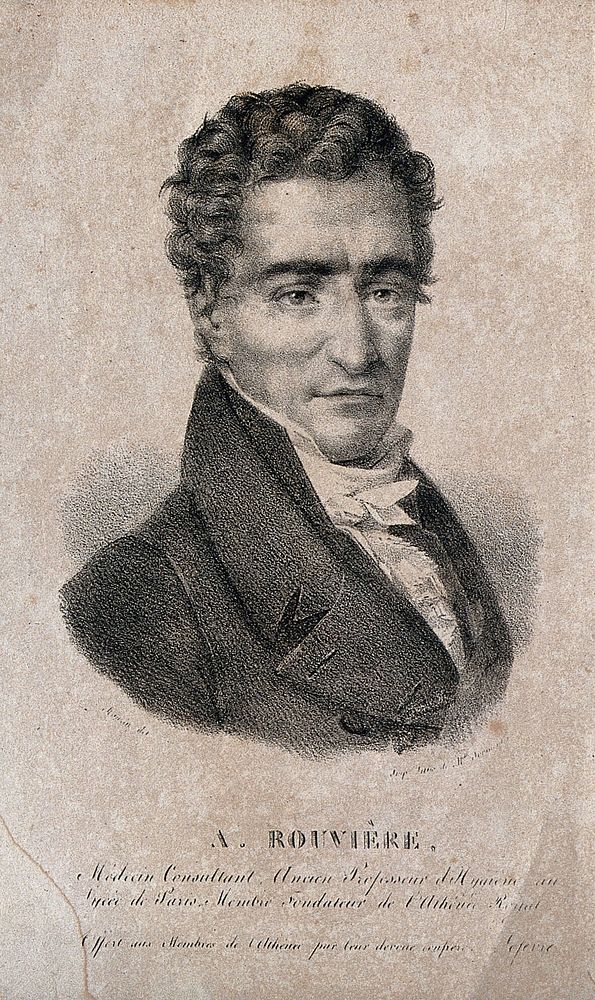 Joseph Marie Audin Rouvière. Lithograph by [Mlle. Jaqu...].