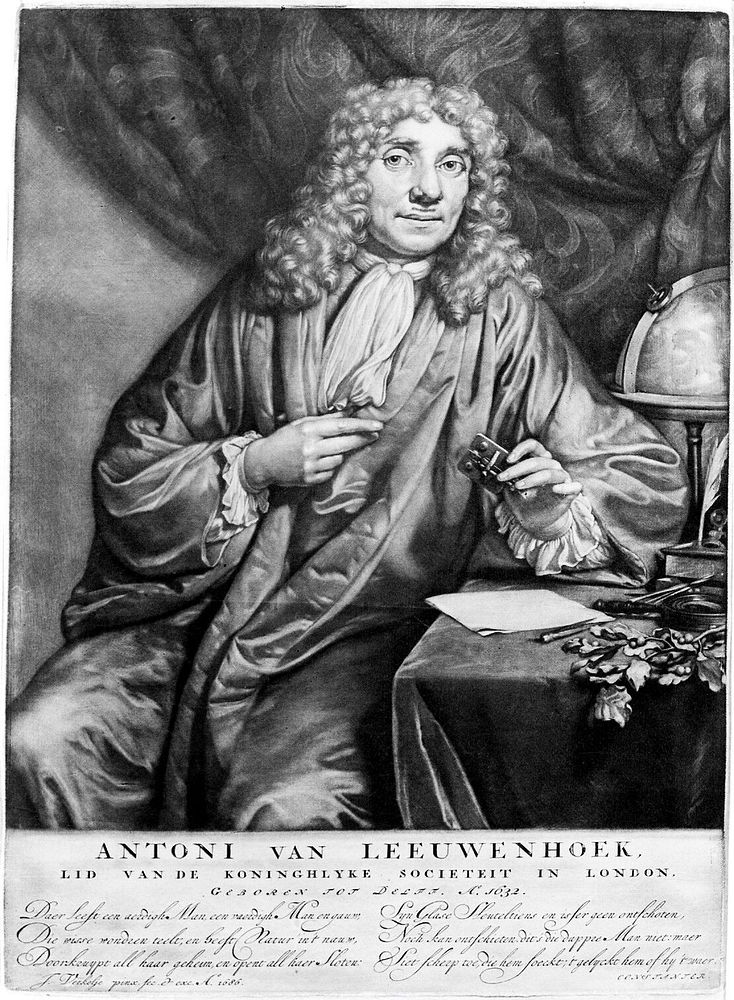 M0004947: Portrait of Antonie van Leeuwenhoek (1632-1723)
