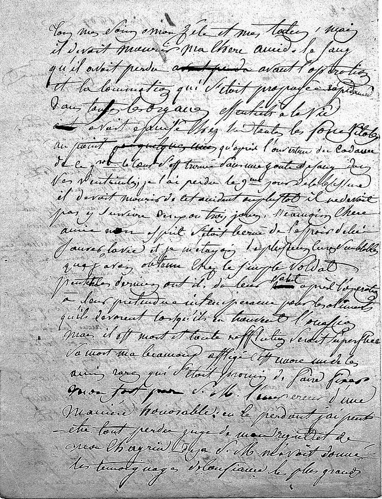 D.J. Larrey, Autograph letter to his wife dated Vienna, June 1st 1809