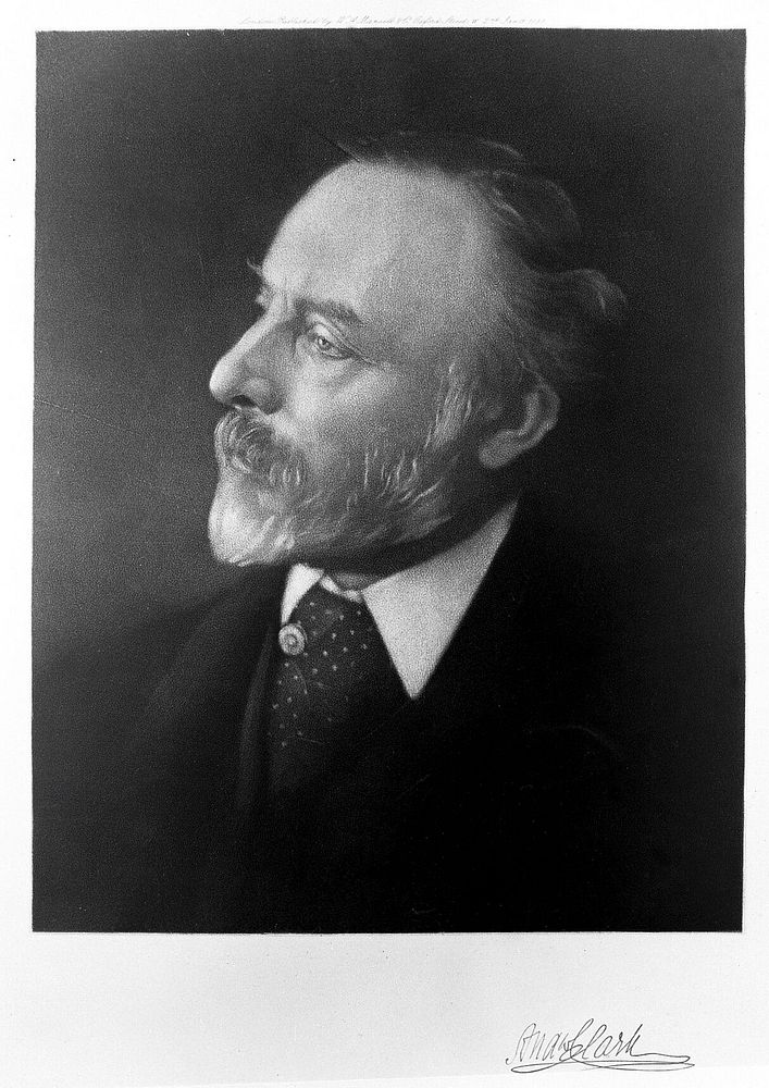 Sir Andrew Clark. Photogravure, 1888.