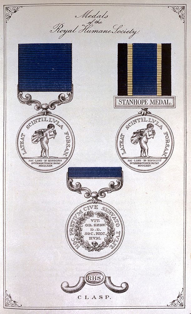Royal Humane Society: medals of the society