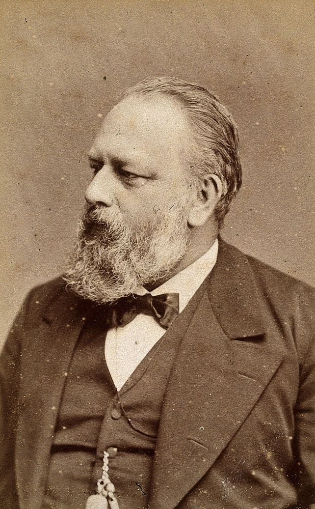Christian Albert Theodor Billroth. Photograph by Fritz Luckhardt.
