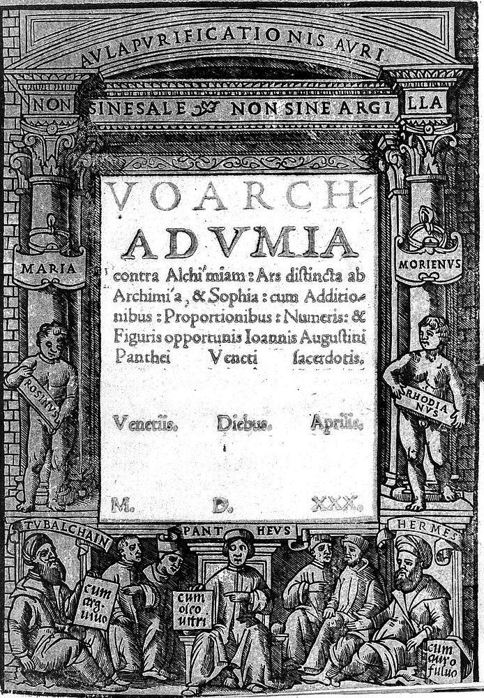 Voarchadumia contra alchi'miam: ars distincta ab archimi'a, et sophia: cum additionibus, proportionibus, numeris, et figuris…