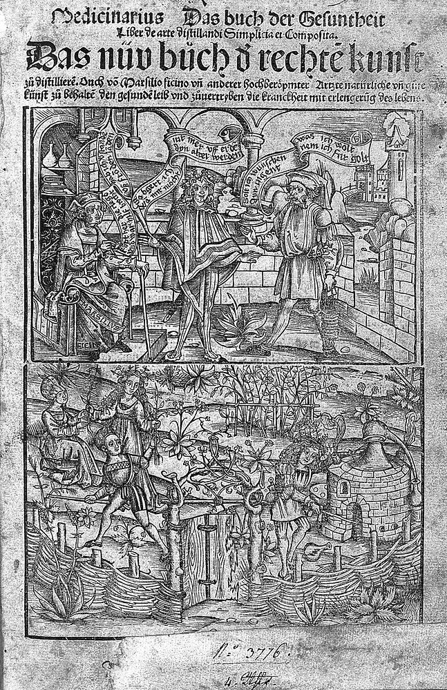 Medicinarius. Das Buch der Gesuntheit. Liber de arte distillandi simplicia et composita. Das nüv Büch d' rechtē Kunst zü…
