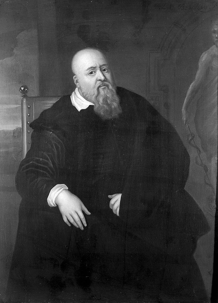 Sir Theodore Turquet de Mayerne (1573-1655), physician. Oil painting by Jacob Andries Beschey after Sir P.P. Rubens.