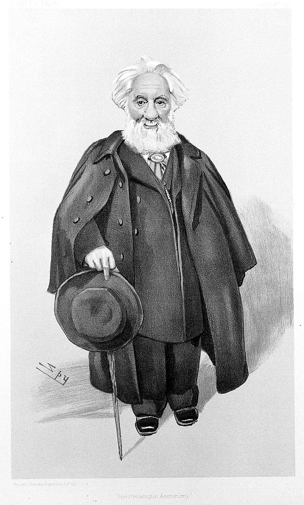 Sir William Huggins. Colour lithograph by Sir L. Ward [Spy], 1903.