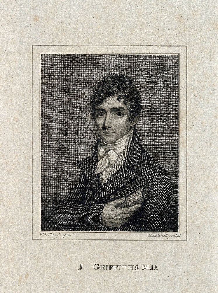 Julius Griffiths. Stipple engraving by E. Mitchell after W.J. Thomson.