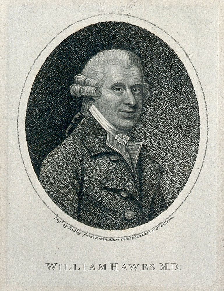 William Hawes. Stipple engraving by W. Ridley, 1802.