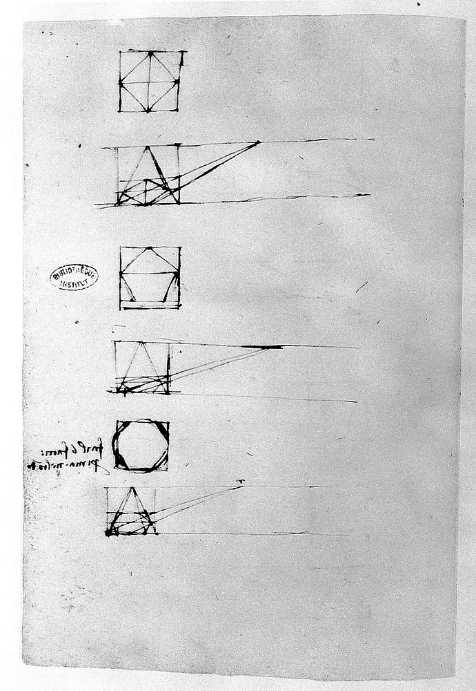 L. da Vinci manuscript notebooks MS A