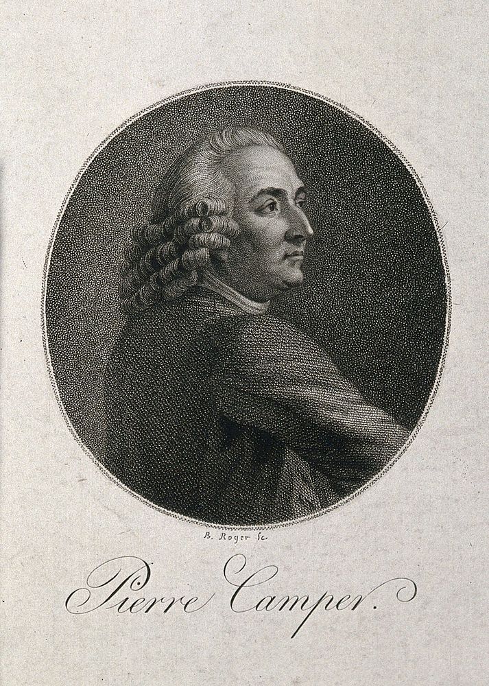 Petrus Camper. Stipple engraving by B. Roger, 1803, after R. Vinkeles.