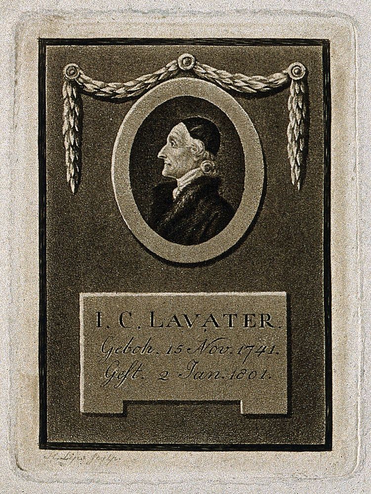 Johann Caspar Lavater. Aquatint by J. H. Lips.