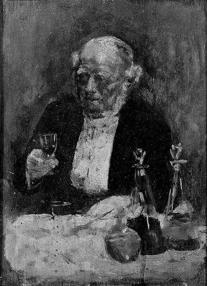 Sir Thomas Spencer Wells Bt. (1818-1897). Oil painting by Solomon Joseph Solomon, ca. 1897.
