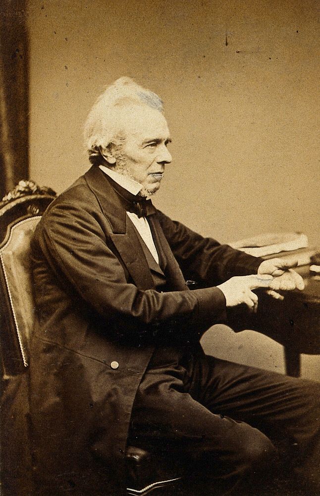 Michael Faraday. Photograph by W. Walker & Sons.
