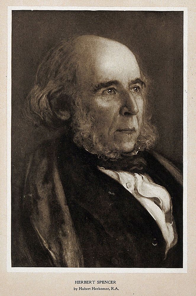 Herbert Spencer. Photogravure, 1901, after Sir H. von Herkomer.