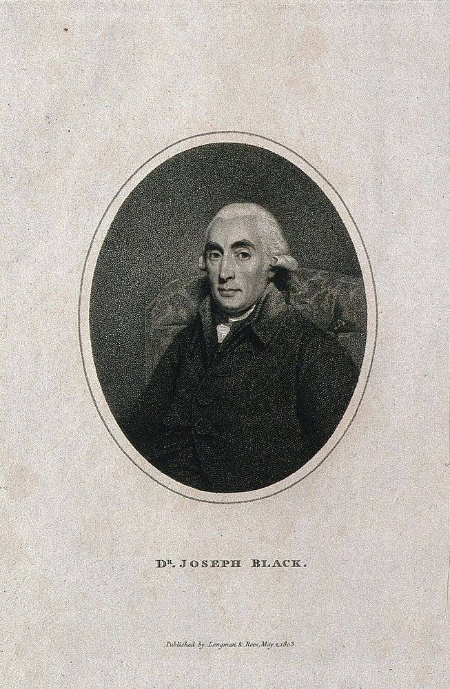 Joseph Black. Stipple engraving, 1803.