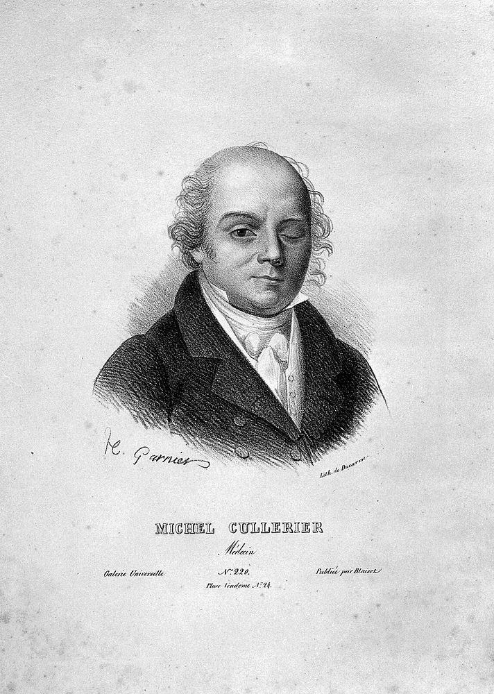 Michel Cullerier. Lithograph by Ducarme after H. Garnier, 1823.