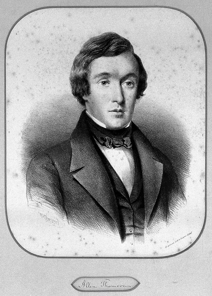 Allen Thomson. Lithograph by W. H. Townsend.