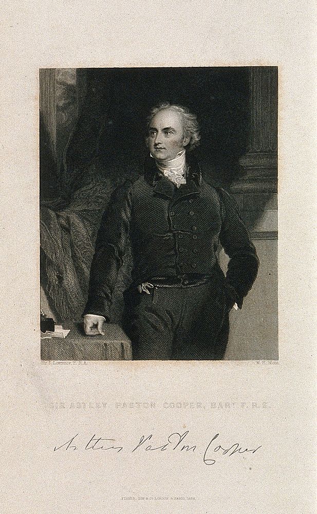 Sir Astley Paston Cooper. Engraving by Dean after Sir T. Lawrence.