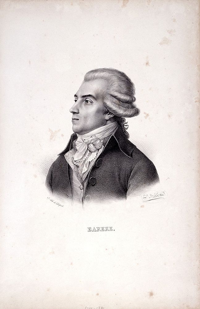 Bertrand Barère de Vieuzac (1755-1841). Lithograph by Zéphirin-Félix-Jean-Marius Belliard.