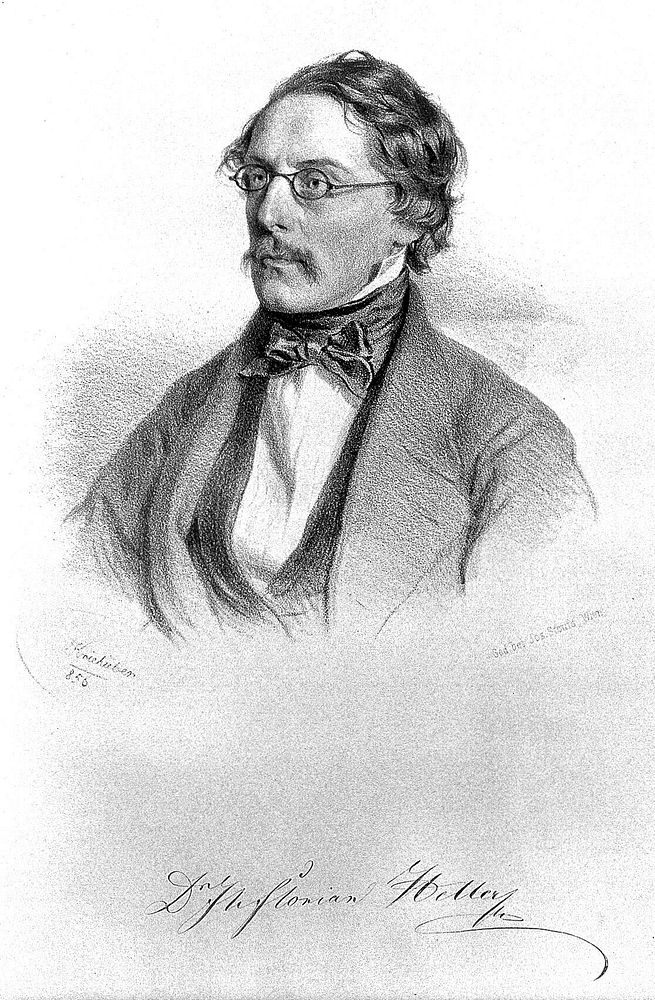 J. Florian Heller. Lithograph by J. Kriehuber, 1856.